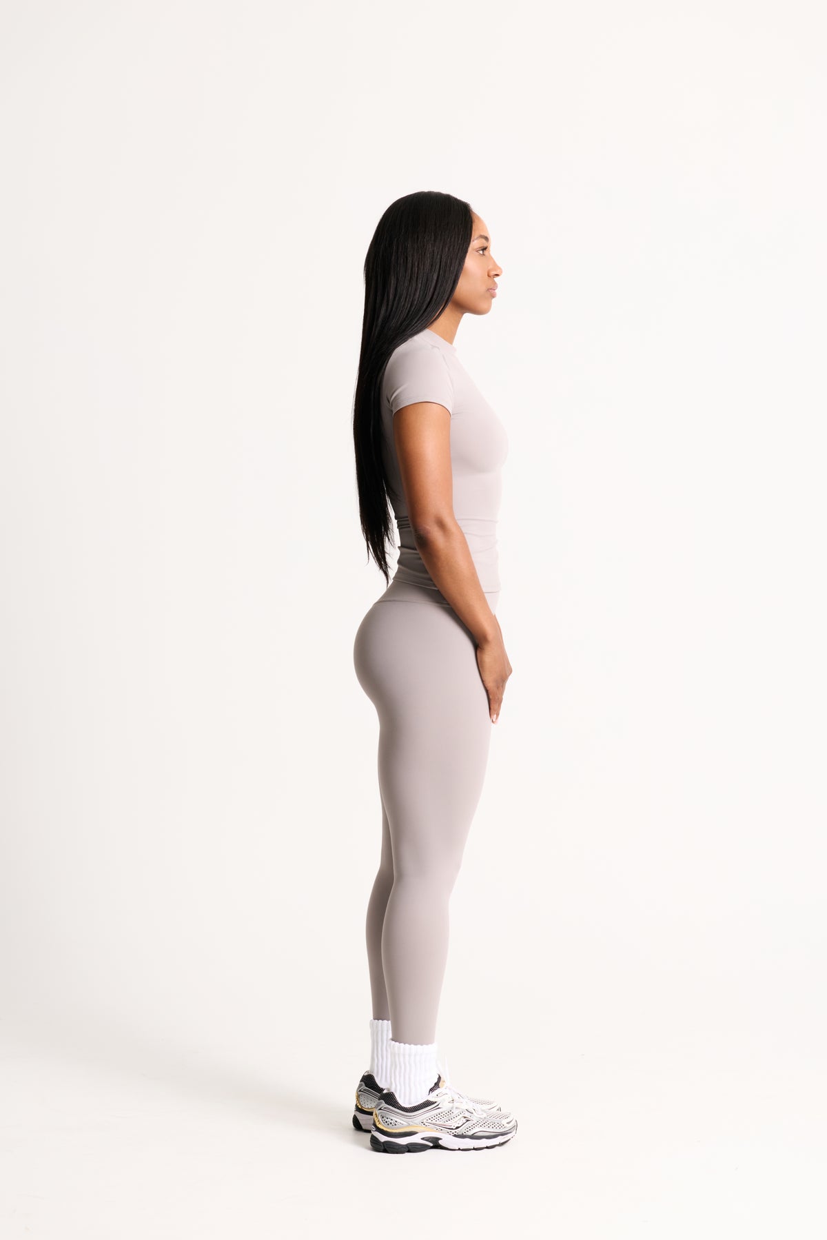 Salavou Ultimate Sculpt Leggings in Grey, high waisted