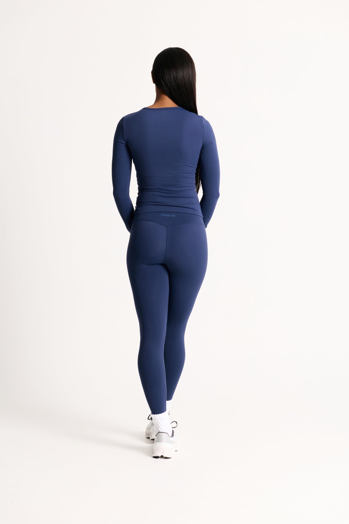 Salavou Ultimate Sculpt Leggings in Navy, high waisted