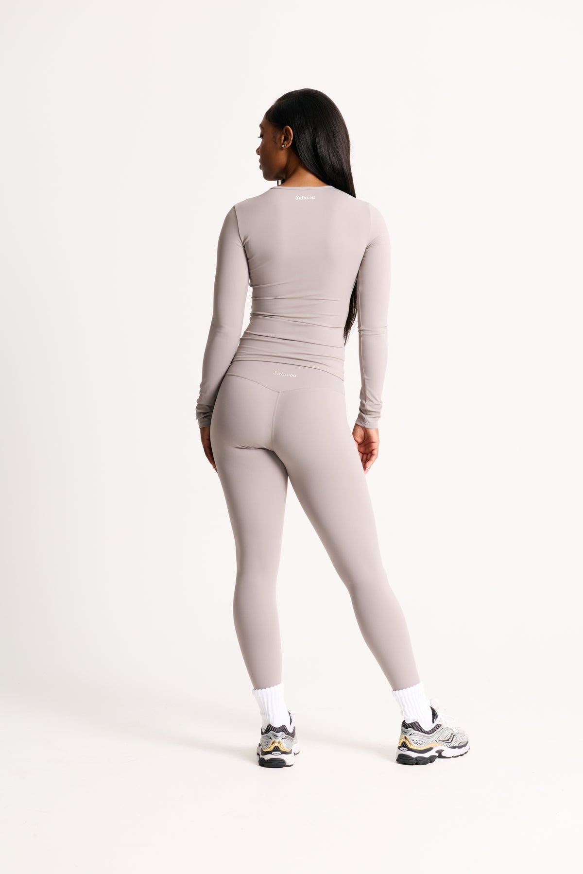 Salavou Ultimate Sculpt Leggings in Grey, high waisted
