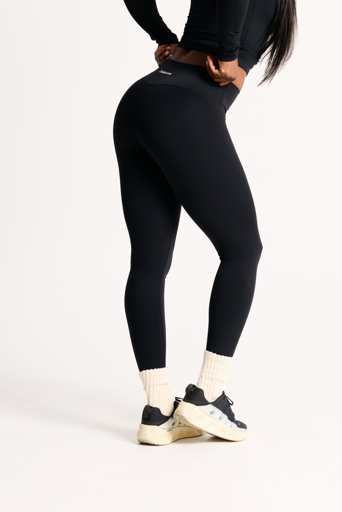 Salavou Ultimate Sculpt Leggings in Black, high waisted